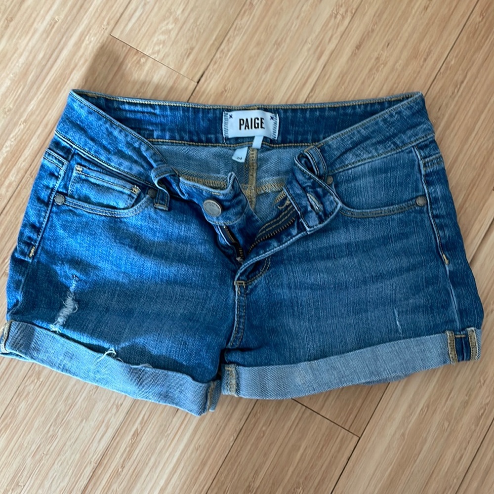 Paige denim jean shorts